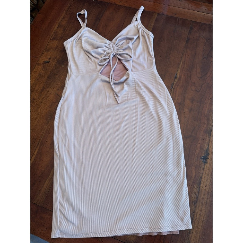 Saints‎ Keyhole Ribbed Pink Mini Dress Size Small